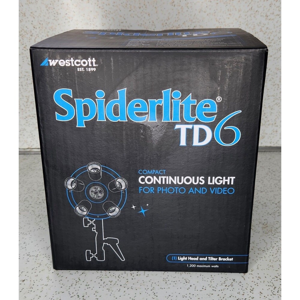 Westcott Spiderlite TD6 with Tilter Bracket / Film Video Movie Light NIB